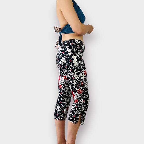 Y2K Star C.C.C. Floral Capri Pants‎ - Picture 3 of 5